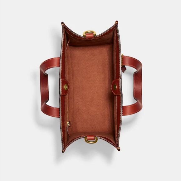 NWT Coach X Mint + Serf Field Tote Signature Canvas Leather Purse handbag - Picture 3 of 13